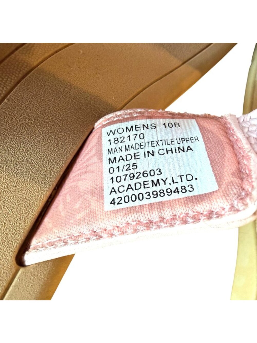 Freely T-Strap Sport Sandals 10 Womens Pink Thong Summer Classic Slip-On Comfort - Picture 5 of 6